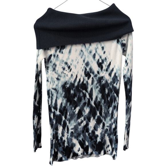 Rock & Republic Sweaters - NWT Rock & Republic Blue Tie-Dye Off-Shoulder Top – Size Medium